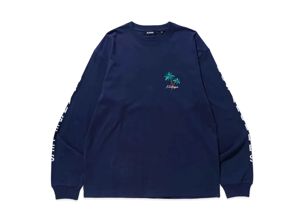 XLARGE FLAG GAL L/S TEE XLARGE "Navy"