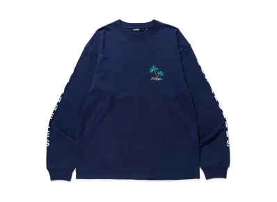 XLARGE FLAG GAL L/S TEE XLARGE "Navy"
