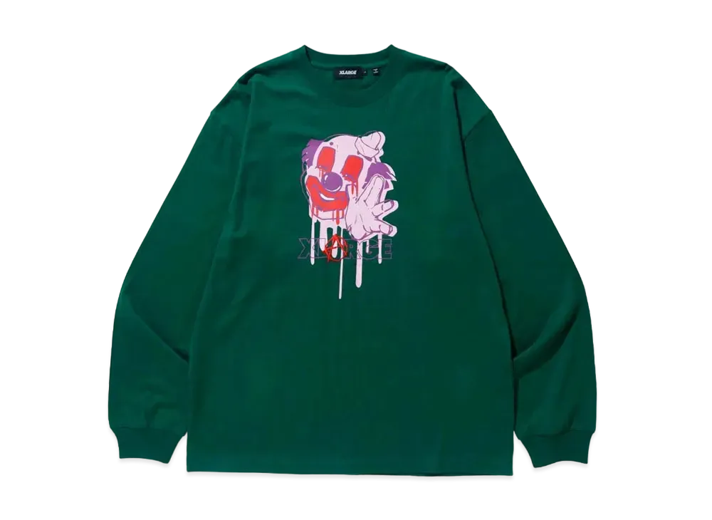 XLARGE MAD PIERROT L/S TEE XLARGE "Green"
