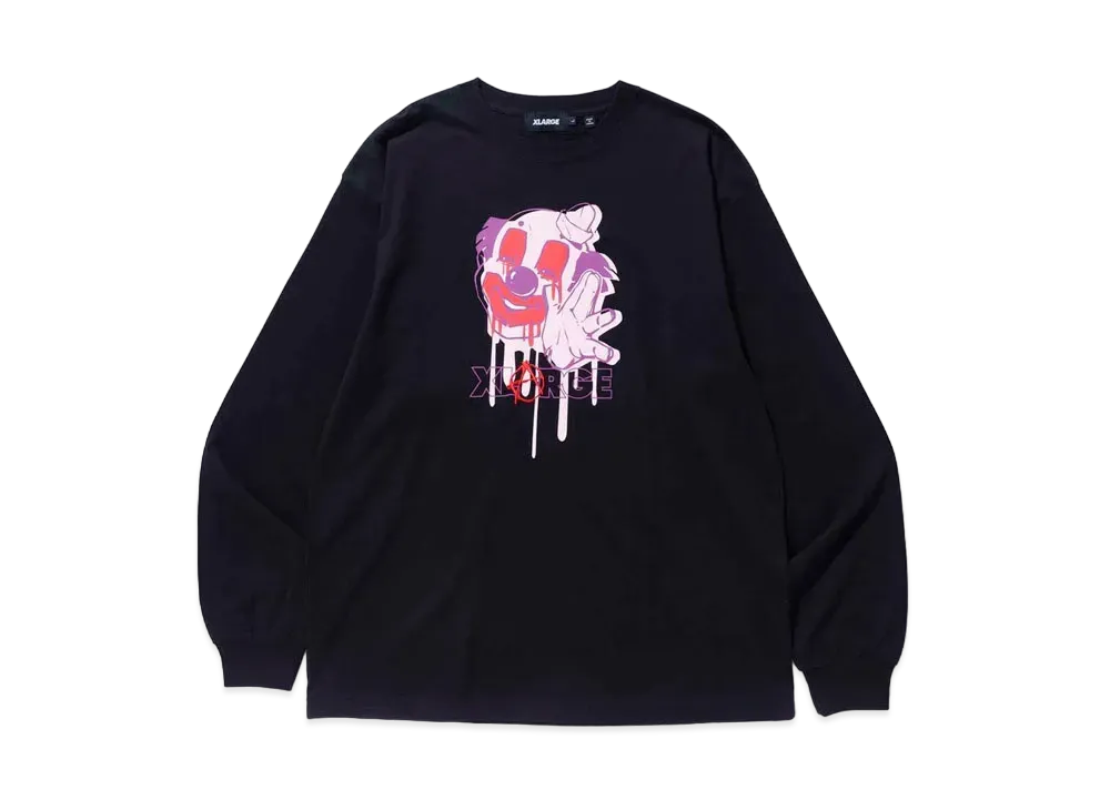 XLARGE MAD PIERROT L/S TEE XLARGE "Black"