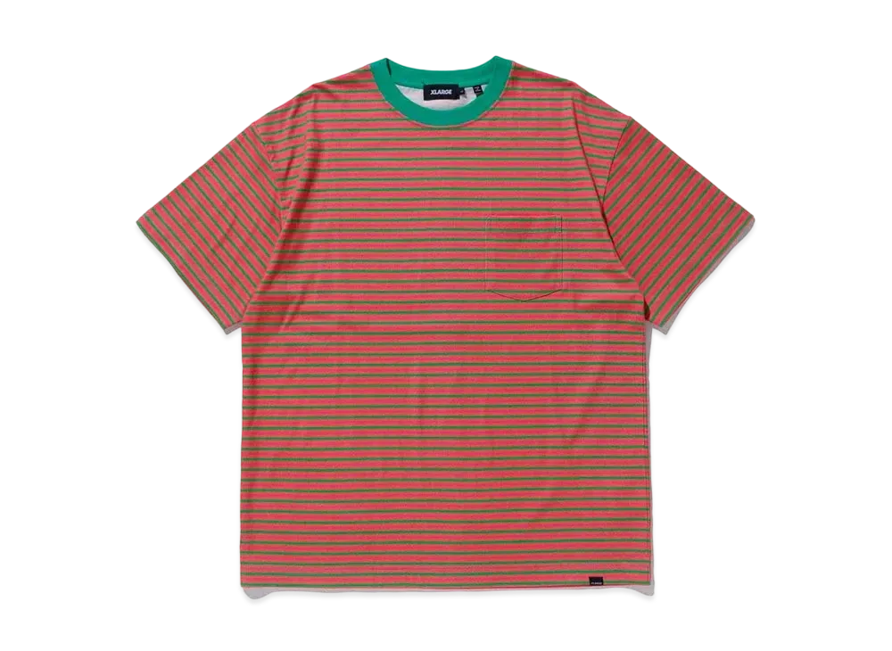 XLARGE STRIPE POCKET S/S TEE XLARGE "Green"