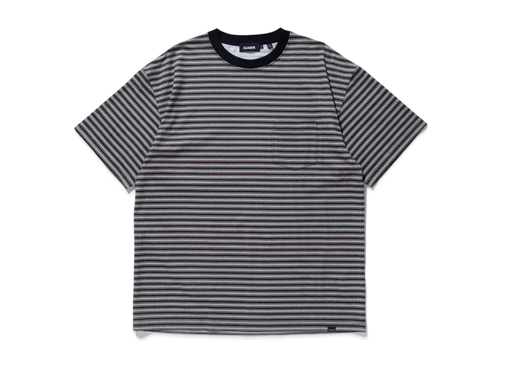 XLARGE STRIPE POCKET S/S TEE XLARGE "Black"
