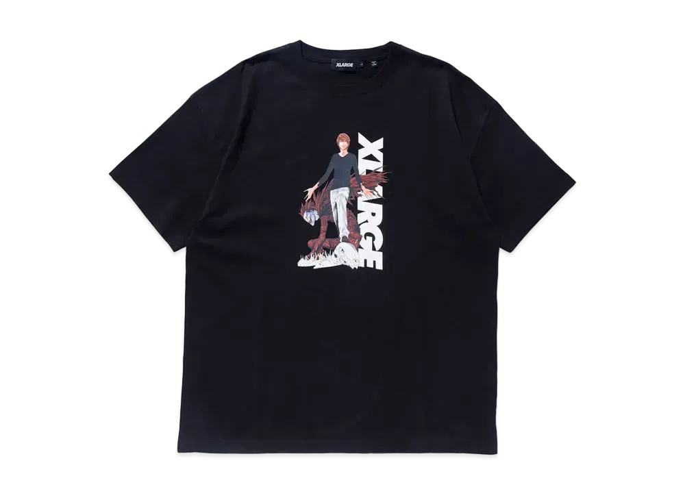 XLARGE x DEATHNOTE SS TEE LIGHT AND RYUK "Black"