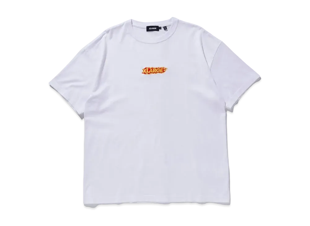 XLARGE FIRE LOGO S/S TEE "White"