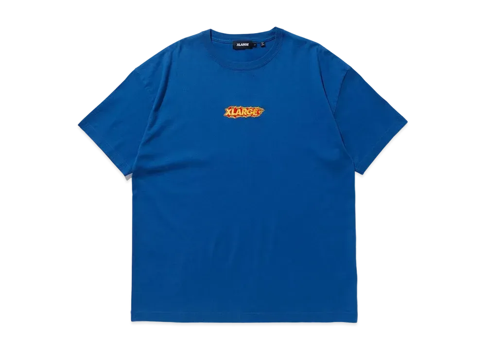 XLARGE FIRE LOGO S/S TEE "Blue"
