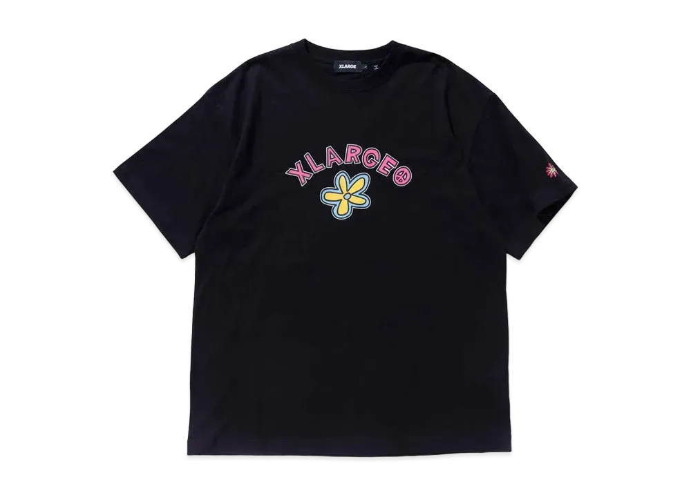 XLARGE PEACE FLOWER S/S TEE XLARGE "Black"