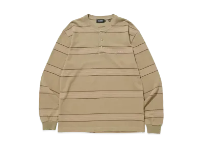 XLARGE HENRY NECK L/S TEE "Beige"