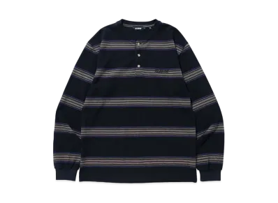 XLARGE HENRY NECK L/S TEE "Black"