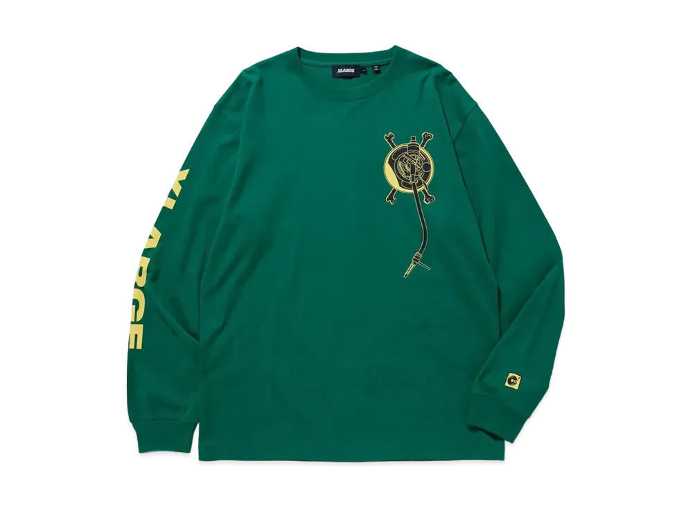 XLARGE ARM LOGO L/S TEE "Green"