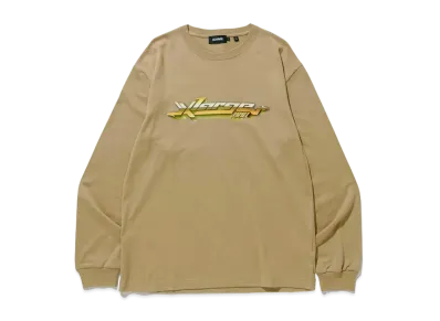 XLARGE METAL TYPE LOGO L/S TEE "Beige"