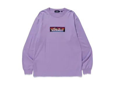 XLARGE MOUNTAIN LOGO L/S TEE "Lt Purple"