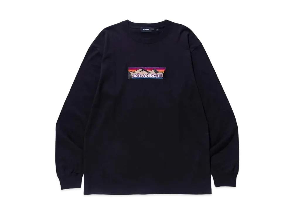 XLARGE MOUNTAIN LOGO L/S TEE "Black"