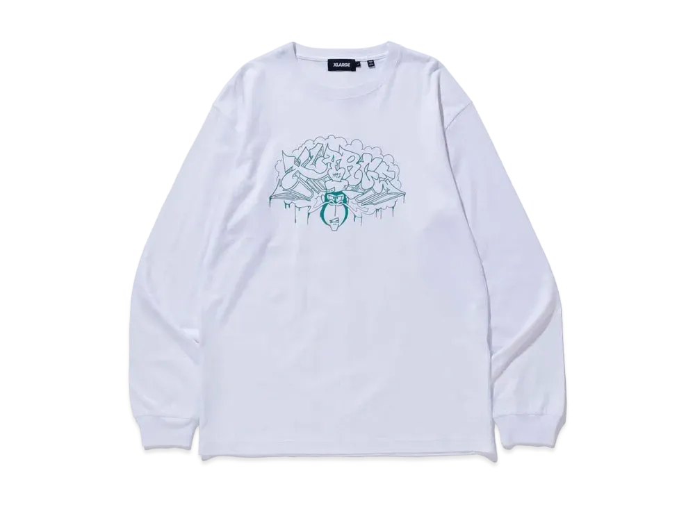 XLARGE GRAFFITI L/S TEE "White"