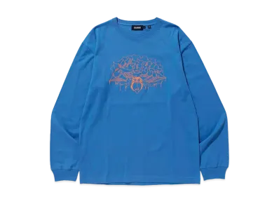 XLARGE GRAFFITI L/S TEE "Blue"