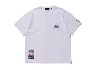 XLARGE S/S POCKET TEE VINTAGE RACING CAR TEAM "White"