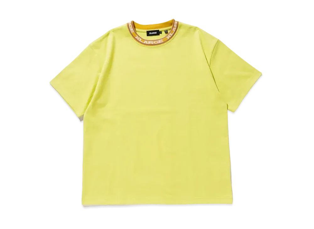 XLARGE S/S JACQUARD RIB TEE "Yellow"