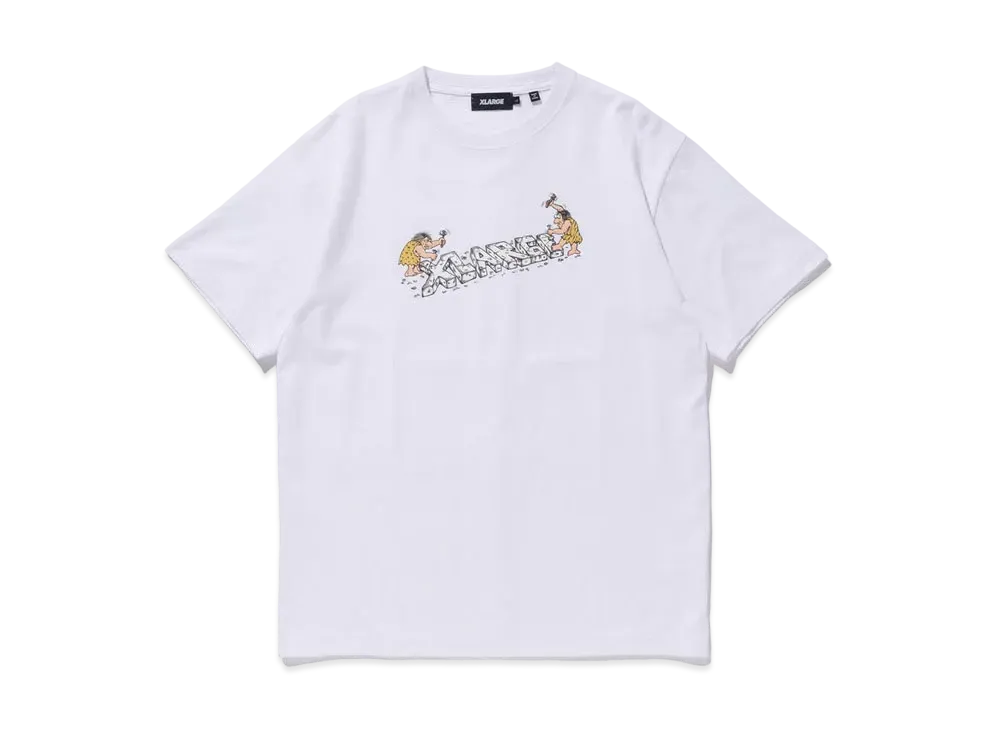 XLARGE S/S TEE STONE LOGO "White"