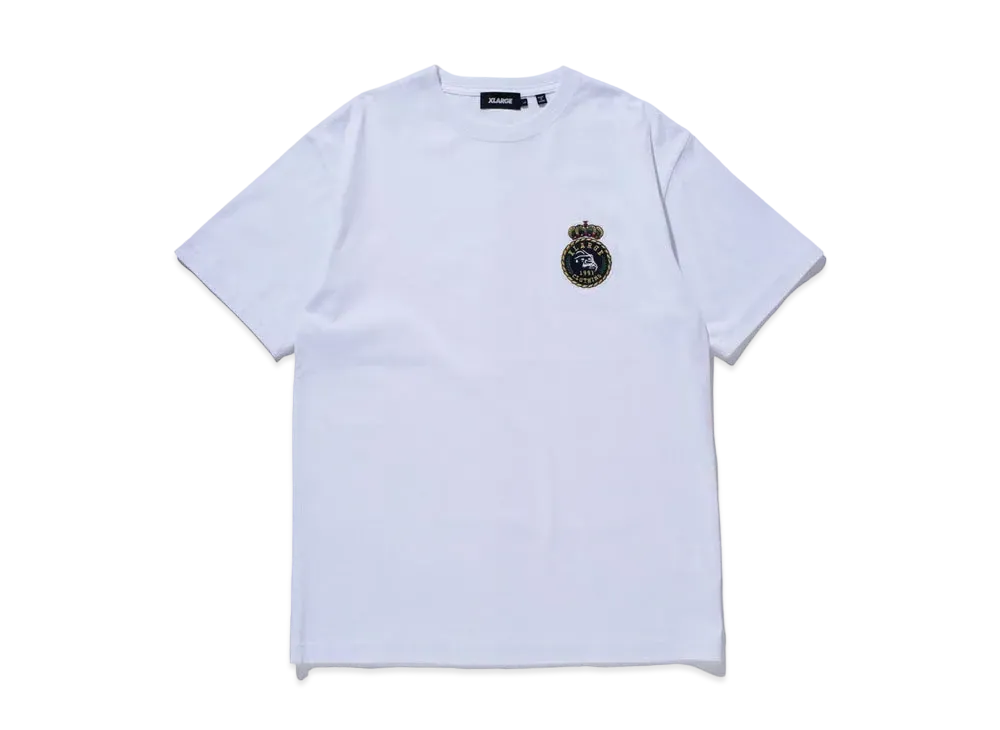 XLARGE EMBROIDERY EMBLEM S/S TEE "White"