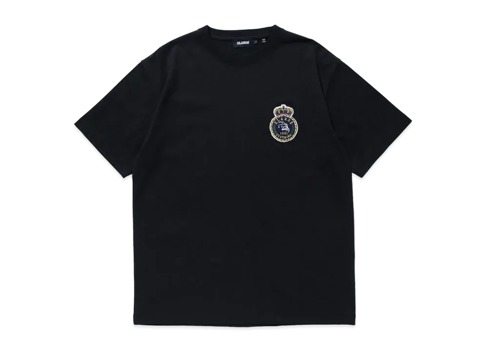 XLARGE EMBROIDERY EMBLEM S/S TEE "Black"