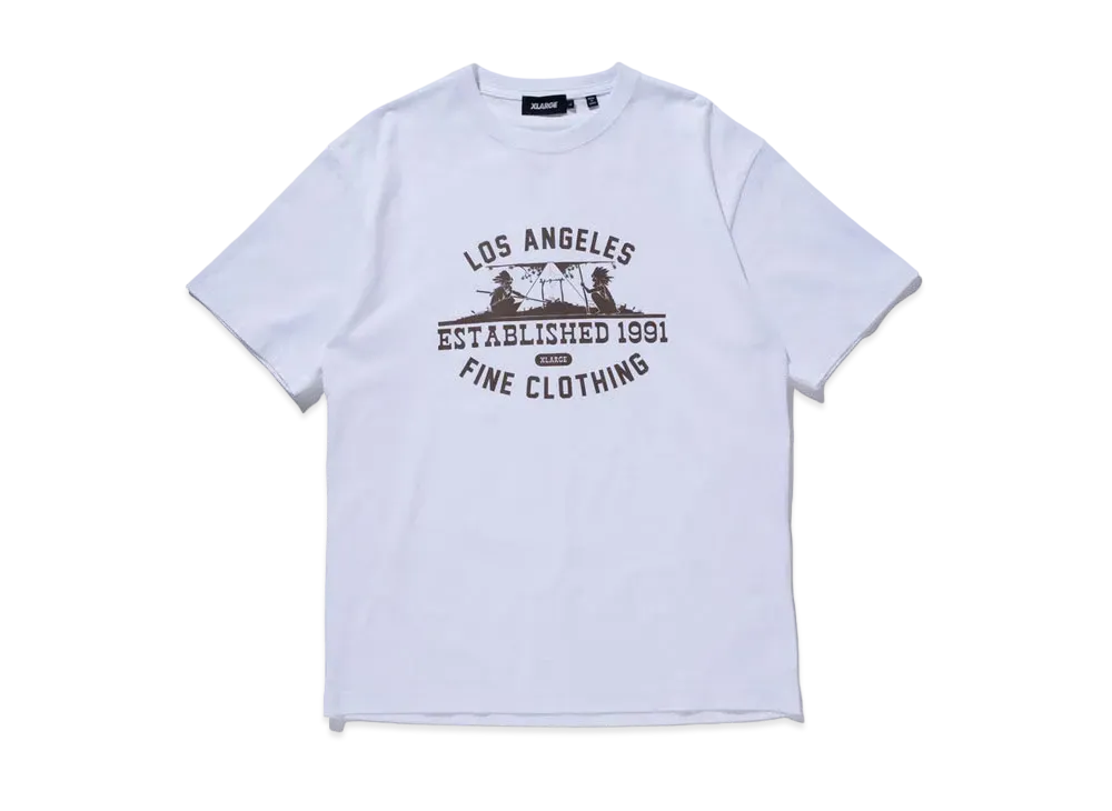 XLARGE COLLEGE LOGO S/S TEE "White"