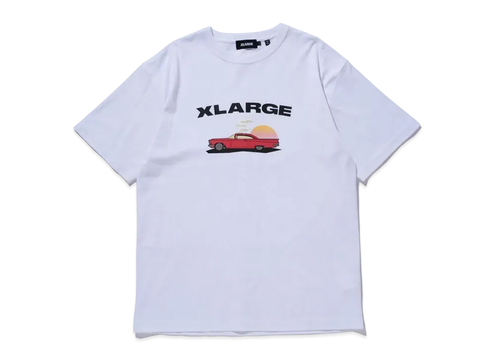 XLARGE SLAMMED CAR S/S TEE "White"
