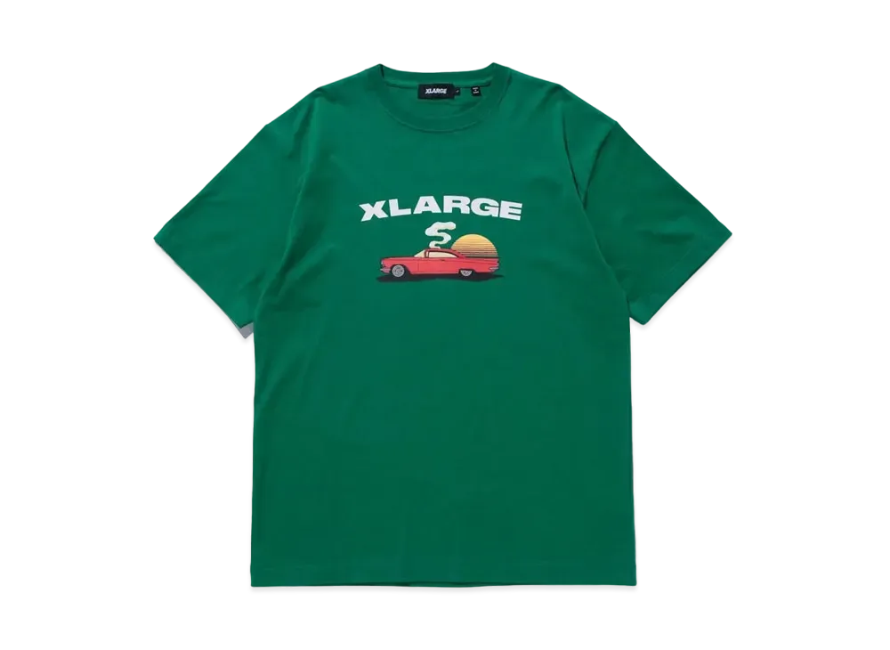 XLARGE SLAMMED CAR S/S TEE "Green"
