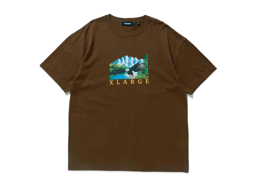 XLARGE LAKE S/S TEE "Brown"