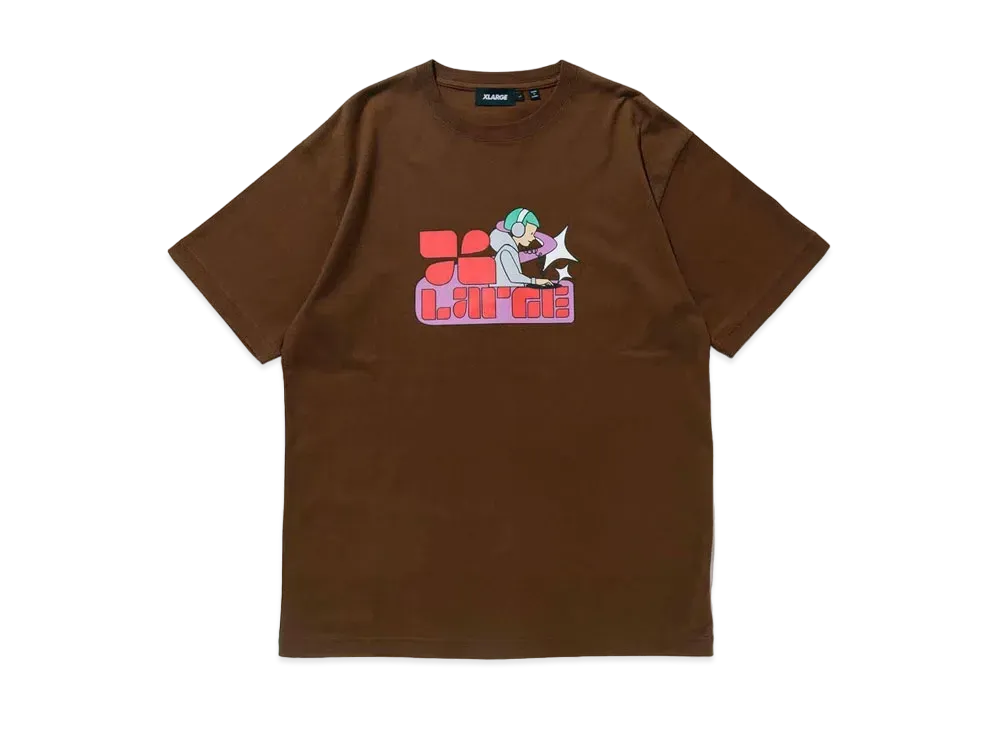 XLARGE DISC JOCKEY S/S TEE "Brown"