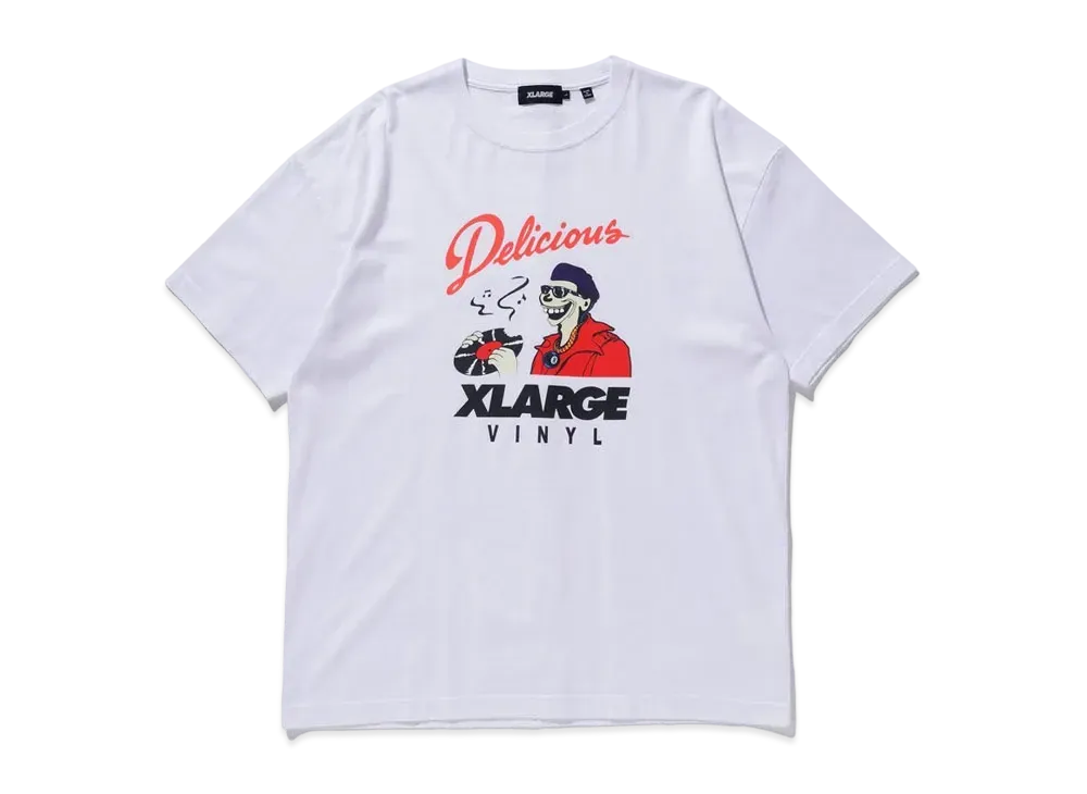 XLARGE MR DELICIOUS 87 LOGO S/S TEE "White"