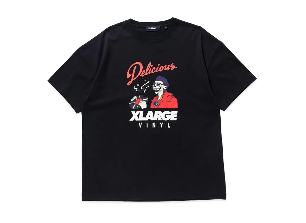 XLARGE MR DELICIOUS 87 LOGO S/S TEE "Black"