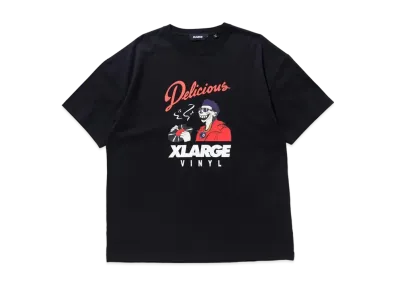 XLARGE MR DELICIOUS 87 LOGO S/S TEE "Black"