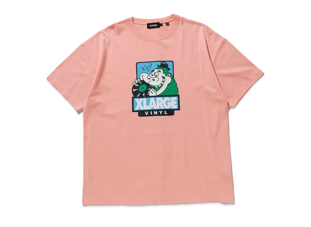 XLARGE THE VINYL MONSTER LOGO S/S TEE "Pink"