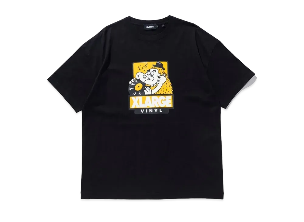 XLARGE THE VINYL MONSTER LOGO S/S TEE "Black"
