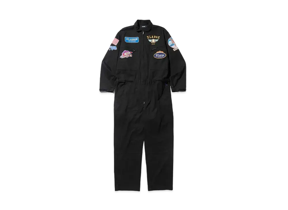XLARGE PILOT LOGO L/S JUMPSUIT XLARGE "Black"