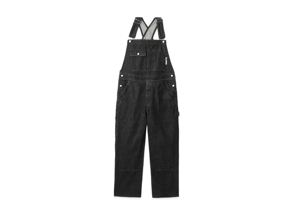 XLARGE PATCHED DOUBLE KNEE OVERALL XLARGE "Black"