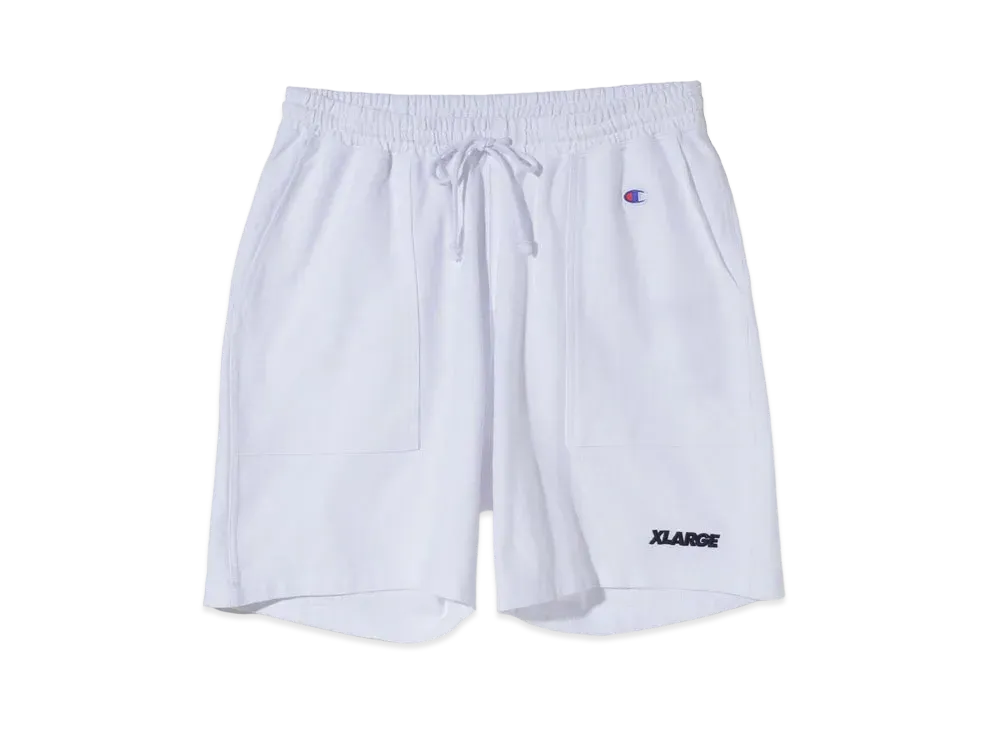 XLARGE x CHAMPION REVERSE WEAVE SHORT PANTS "White"
