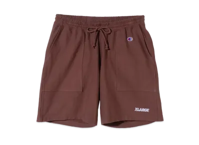 XLARGE x CHAMPION REVERSE WEAVE SHORT PANTS "Brown"