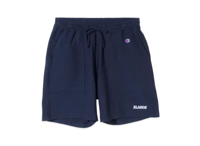 XLARGE x CHAMPION REVERSE WEAVE SHORT PANTS "Navy"