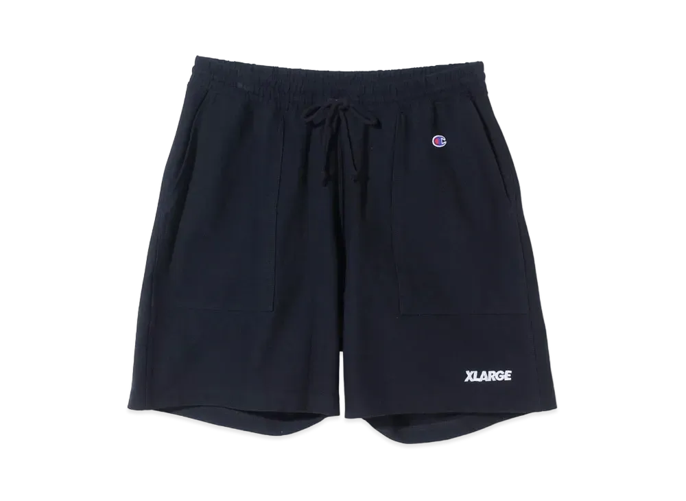 XLARGE x CHAMPION REVERSE WEAVE SHORT PANTS "Black"