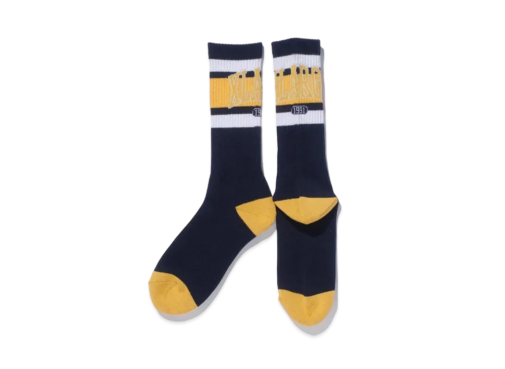 XLARGE COLLEGE LOGO SOCKS "Navy"