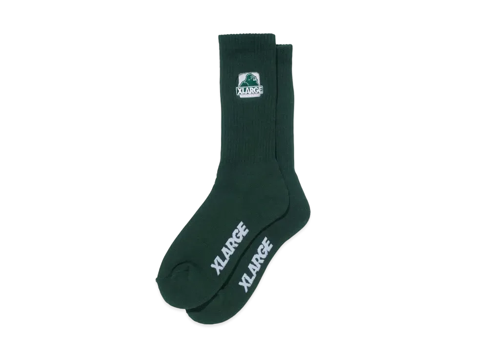 XLARGE OG EMB SOCKS XLARGE "Green"