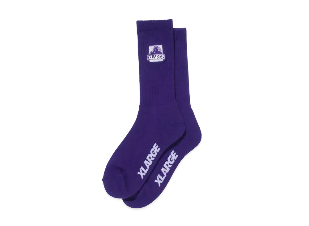 XLARGE OG EMB SOCKS XLARGE "Purple"