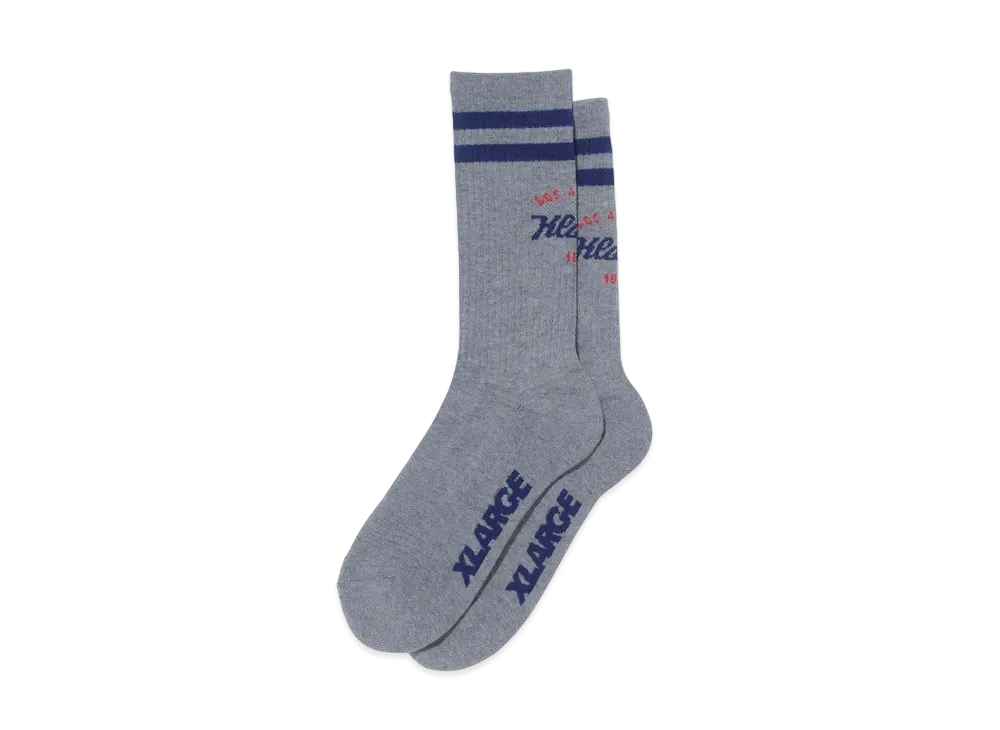 XLARGE TEAM LOGO SOCKS XLARGE "Ash"