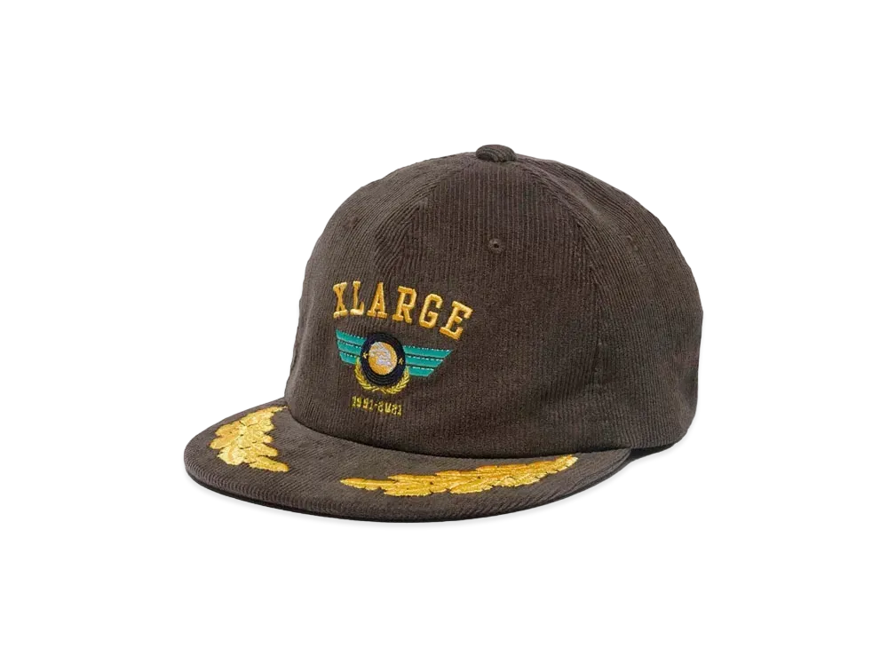 XLARGE PILOT LOGO EMBROIDERY CORDUROY CAP "Brown"
