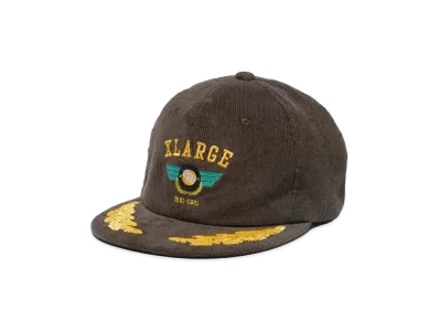 XLARGE PILOT LOGO EMBROIDERY CORDUROY CAP "Brown"