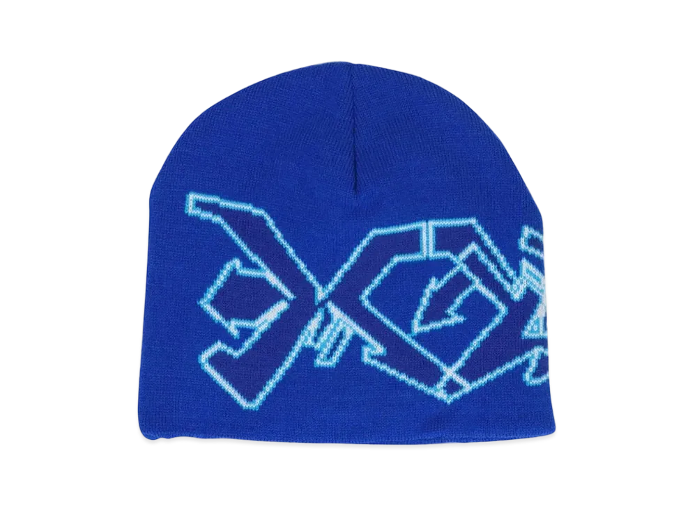 XLARGE x STASH GRAFFITI BEANIE "Blue"