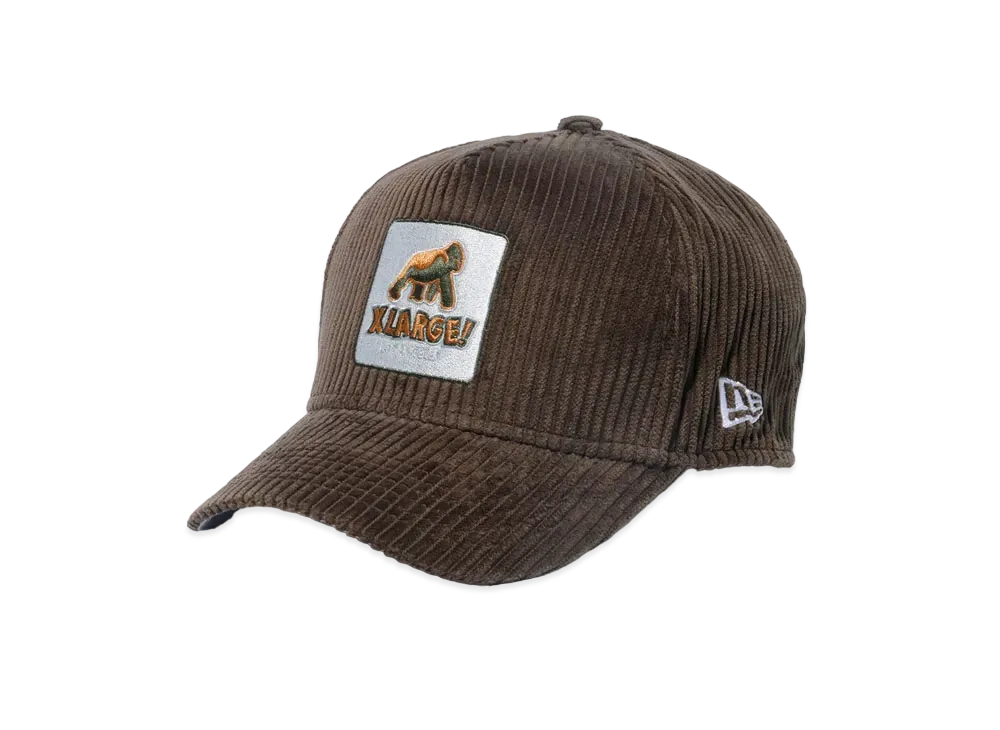 XLARGE x NEW ERA WALKING APE SNAPBACK CORDUROY CAP "Brown"