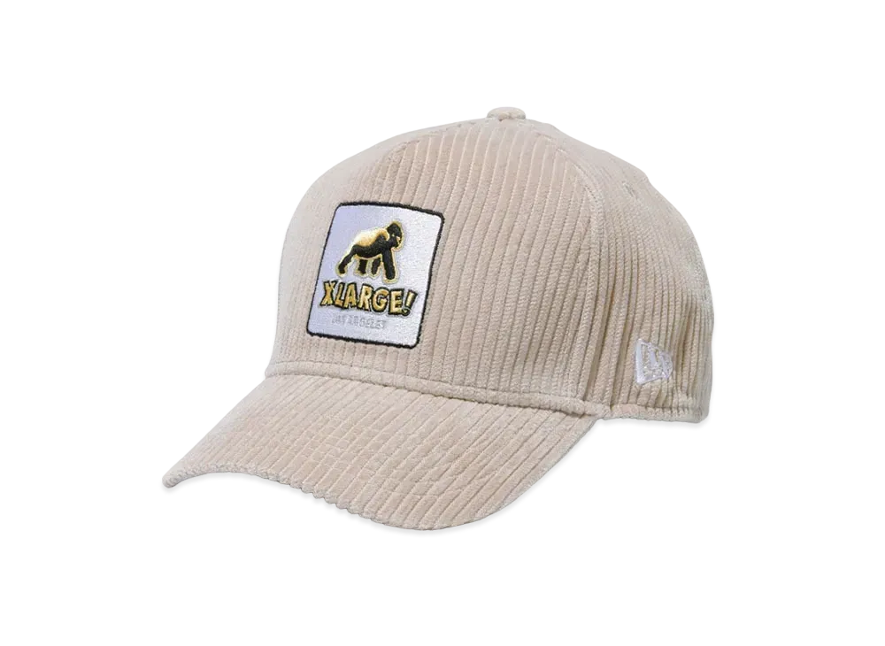 XLARGE x NEW ERA WALKING APE SNAPBACK CORDUROY CAP "Beige"