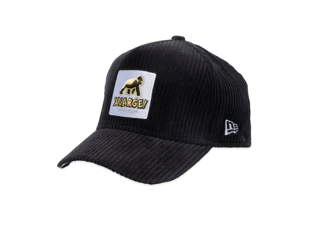 XLARGE x NEW ERA WALKING APE SNAPBACK CORDUROY CAP "Black"