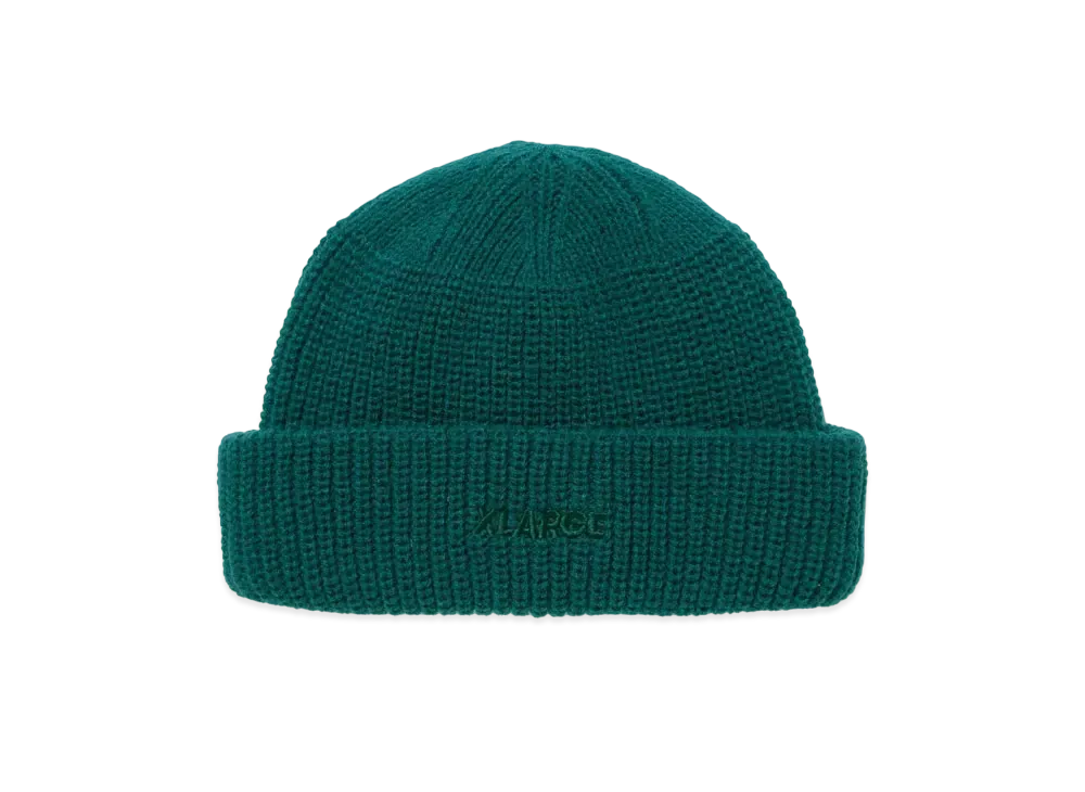 XLARGE LOGO SHORT LENGTH BEANIE "Green"